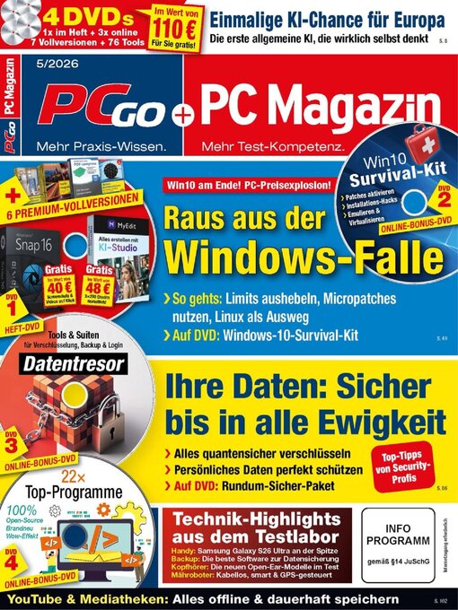Title details for PC Magazin/PCgo by Five Monkeys Tech GmbH  - Available